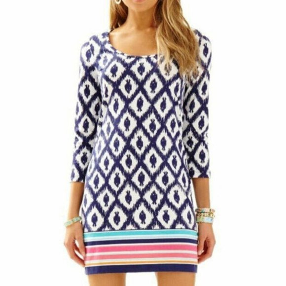 LILLY PULITZER Sophie Dress UPF 50+ w/ 3/4 Sleeves - Picture 1 of 5
